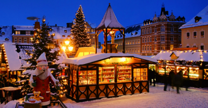 European Christmas market to represent French Spanish and German MFL Secondary Christmas lessons and activities